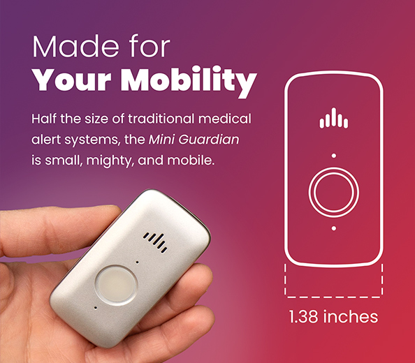 Mini Medical Alert Button with GPS Medical Guardian